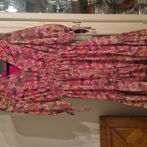 Taylor Floral Pink Lined Dress